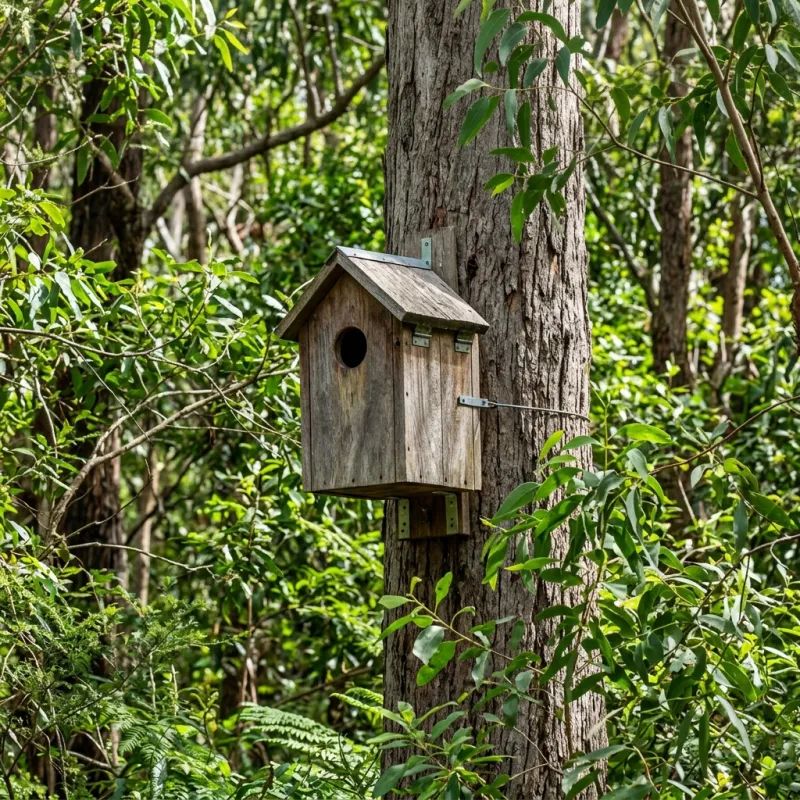 Animal nesting box installed as a humane alternative to a Maidstone roof cavity